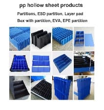 PP Hollow Sheet, Boxes and Partition